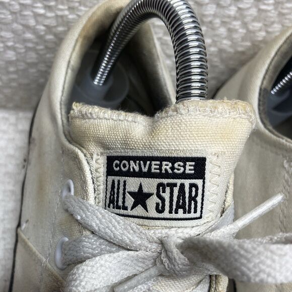 Converse Chuck Taylor All Star White Canvas/Woven Size 9 Great Traction Used - Picture 14 of 14